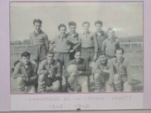 équipe de football en 1949